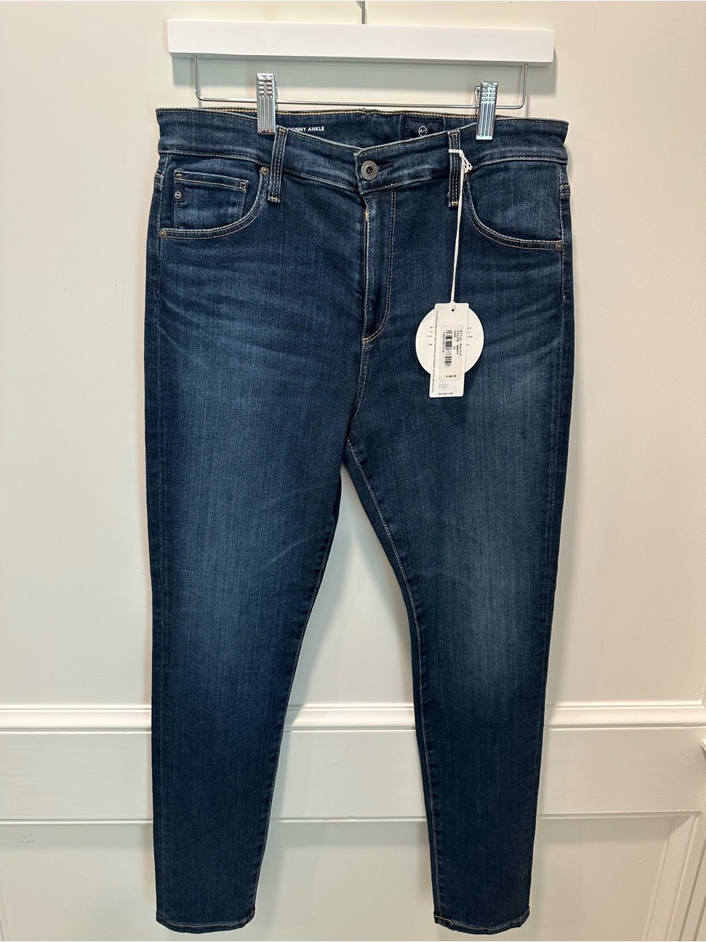 Ag Adriano Goldschmied Dark Blue Skinny Jeans